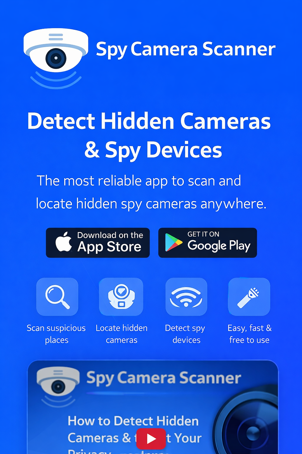 Spy Camera Scanner promo preview